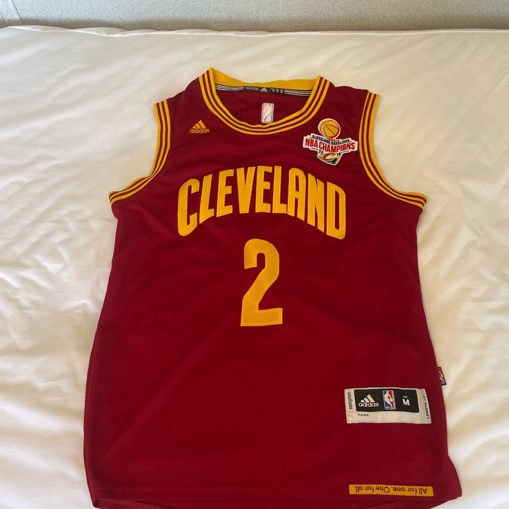 Adidas Cleveland Cavaliers Kyrie Irving NBA Champions Jersey - Maroon and Yellow